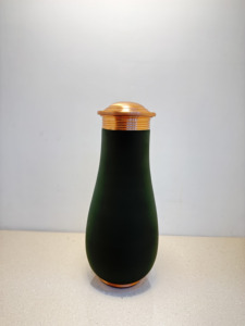 Premium Matte Emerald Green Pure Copper Bedside Carafe Jar 1500ml Powder Coated Forest Green Pot Luxury Wellness Metal Drinkware - Product Image 5