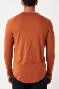 Camisa de Manga Larga para Hombre, Color Sólido, Corte Regular, Algodón Premium, Ajuste Cómodo - Product Image 2