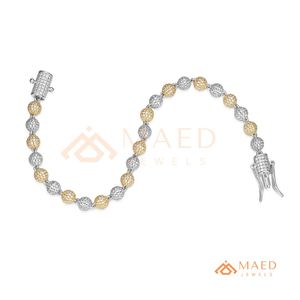 Gold Beaded Tennis <b>Bracelet</b> Moissanite Luxury <b>Ball</b> Link <b>Bracelet</b> Pulsera Elegante Para Hombre Y Mujer Fashion - Product Image 6