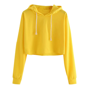 Sudadera con Capucha Amarilla para Mujer, Estilo Casual, Transpirable, Ecológica, de Forro Polar y Algodón No Tejido, para Otoño - Product Image 5