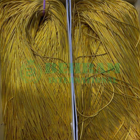 Fil à broder en polyester de haute qualité, léger, brillant, couleur or rose, filé, respectueux de l'environnement, teint, durable, pour la couture de vêtements