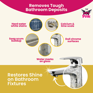 T1B soap scum remover spray and shower glass cleaner for <b>panels</b>, tiles, basins and <b>mirrors</b> - Product Image 3