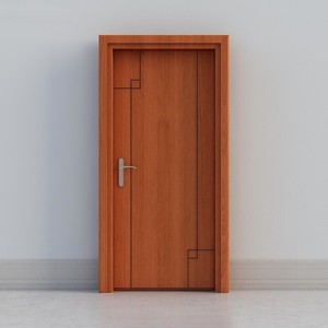 Puerta Interior Precolgada de Lujo Personalizada con Acabado en Madera de Teca, Roble o Nogal, Núcleo de MDF Sólido, para Casas, Oficinas y Habitaciones - Product Image 1