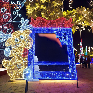 Ramadan 2d Street View Lumière décorative marcher à travers cadre photo motif lumière bonne année pour decoracion <span class=keywords><strong>del</strong></span> centro comercial - Product Image 4