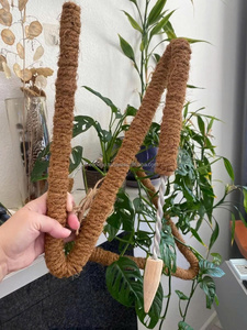 Poteau en fibre de coco – Noyau en bois robuste ou noyau en métal flexible |   Soutien naturel pour les Monstera, les Philodendron et les plantes grimpantes - Product Image 4