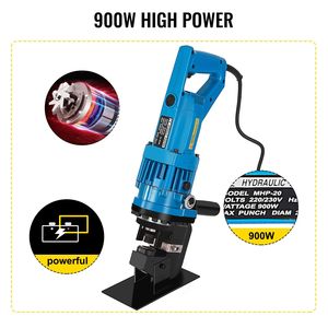 Perforateur hydraulique électrique pour découpe de métaux épais de 1/4 po, ensemble de 5 matrices, machine de poinçonnage hydraulique avec outil de poinçonnage - Product Image 3