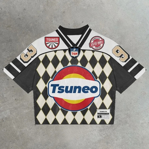 Jersey de Fútbol Americano Personalizado al por Mayor de Fábrica 2025, Uniforme Transpirable de Manga Corta con Malla y Twill - Product Image 1