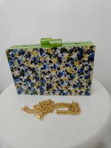Indian Supplier Bulk Fashionable Resin Evening Purse Vintage Brass Chain Strap for Wedding Banquet Party Event B2B Wholesale - Product Image 2