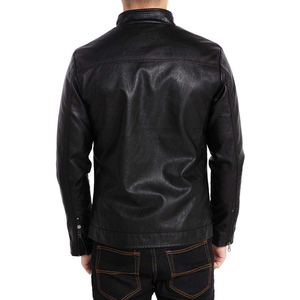 Trendy Mens Leather Fashion <b>Jacket</b> Real Cowhide Genuine Leather Coat Breathable Vintage Style High Quality Apparel - Product Image 2