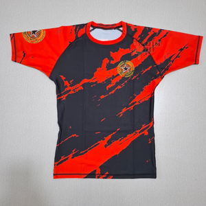 Maillot de compression BJJ MMA pour jeunes et enfants, sans Gi, pour grappling, en Spandex/Polyester écologique, entièrement personnalisable pour équipe - Product Image 4