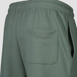 Pantalon de survêtement pour homme, vert uni, taille élastique, décontracté, pour l'automne, à porter au quotidien, confortable, en coton - Product Image 5