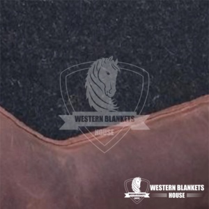 Tapis de selle de dressage profilé occidental haut de gamme Protection anti-dérapante pour chevaux 100% Australie Laine Outshell Doublure en coton Polycoton - Product Image 5