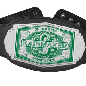 Cinturón de Campeonato Rainmaker, Cinturón Deportivo de Alta Calidad con Texto Personalizado, Cinturón con Título Personalizado para Eventos y Coleccionistas - Product Image 2