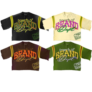 Fabricantes de Ropa, Camisetas Gráficas Extra Grandes de Alta Calidad, 250 g/m², 100% Algodón Francés, Corte Crudo, Tejido de Punto Estampado - Product Image 1