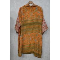 Robe Kimono Longue en Soie à Motifs Floraux, Style Bohème, Faite Main, Imprimée, Grande Taille, Respirante, Col en V, avec Ceinture, pour Mariage ou Tenue Décontractée d'Automne