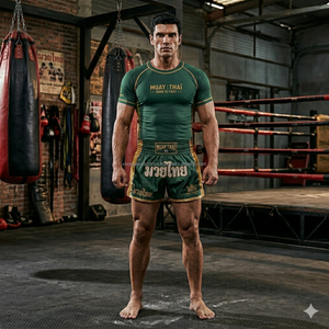 New Custom Men's <b>Knitted</b> Wrestling Set T-shirts+shorts Digital Print 2 Pcs Set 100% Polyester 150GSM Breathable International - Product Image 5
