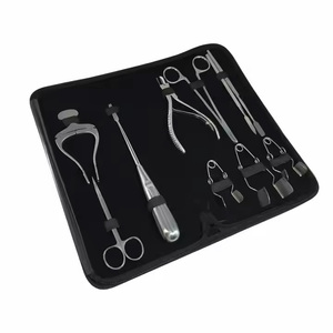 Kit d'instruments chirurgicaux rétractables en acier inoxydable avec étui à fermeture éclair pour les interventions dentaires, ORL et les interventions cliniques mineures - Product Image 3