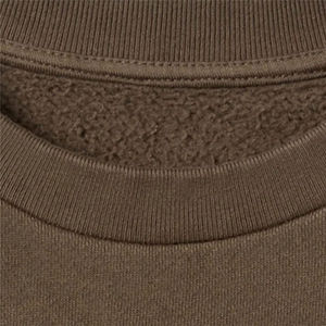Men's Plain Cotton Fleece Sweatshirt Simple Design Long Sleeve Crewneck <b>Pullover</b> Soft Warm Winter <b>Jumper</b> Custom Logo OEM - Product Image 5