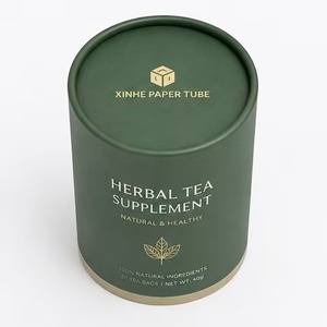 Biodegradable <b>Cardboard</b> Cylinder Box Food Grade Paper <b>Tube</b> for Dietary Supplements - Product Image 6