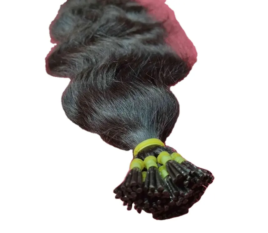 100% Menselijk Haar I-Tip Hair Extensions Pre Gebonden Keratine Micro Links Extensions Van Vietnam