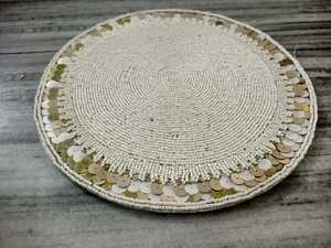 NeedleworkBest Seller Handmade <b>Beaded</b> <b>Placemats</b> and Indian Style Custom Table Decor Handmade - Product Image 3