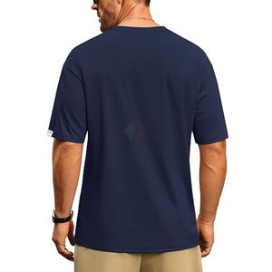 <b>Men</b> Custom Logo Drop Shoulder T Shirt Oversized Boxy Fit Cotton Blend Tee Shirt OEM Apparel Manufacturer - Product Image 3