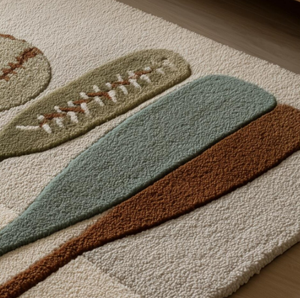 Tapis en laine tufté à la main, motif moderne, de haute qualité, écologique, pour salon, chambre d'enfants, hôtels, bureau. - Product Image 4