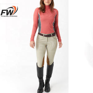 Camisas de equitación para mujer, cómodas, transpirables y duraderas, diseñadas para jinetas activas que garantizan confianza y flexibilidad. - Product Image 6