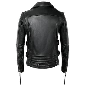 Veste de moto en cuir véritable de qualité supérieure, vente en gros, personnalisable, unisexe, style vintage cool, vêtements de sport, coupe-vent, imperméable - Product Image 2