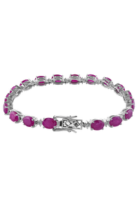 Pulsera de Diamantes y Rubíes en Plata de Ley 92.5 KLSB-20142 - Product Image 3