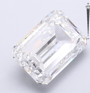 Diamante Cultivado en Laboratorio con Certificación IGI, Corte Esmeralda de 7.07 CT, Color D, Claridad VVS1, para Joyería, 771629817 - Product Image 3