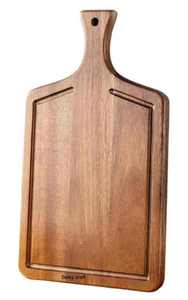 Tabla de cortar ecológica de madera natural de acacia con asa para uso doméstico, en restaurantes y cafeterías, disponible en grandes cantidades. - Product Image 6
