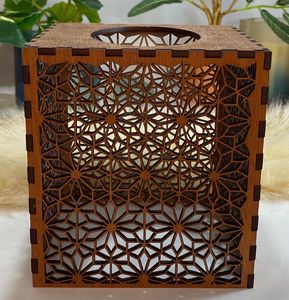 Wooden <b>Tissue</b> Napkin <b>Holder</b> Box Multi Purpose Storage Organizer For Napkin Paper Towels Dining Table <b>Kitchen</b> Home - Product Image 5