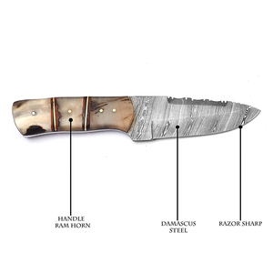 มีดเดอร์มาซัสแทรคเกอร์ สแตนเลสสตีล มีดสำหรับตั้งแคมป์และเอาตัวรอดกลางแจ้ง มีดเดอร์มาซัสแทรคเกอร์ทำมือ - Product Image 4