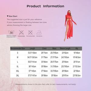 Robe transparente pour femmes, robes maxi pour rendez-vous galants, anniversaire, lune de miel, jeu de rôle, jeu de couple, bar, boîte de nuit, performance sur scène - Product Image 6