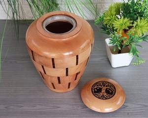 Wooden <b>Urn</b> for Ashes Handcrafted Wooden Cremation <b>Urn</b> for Human Ashes <b>Large</b> Keepsake Memorial <b>Urn</b> for Adults - Product Image 4