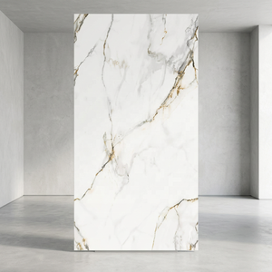 Apolo blanc 1600x3200 dalle de porcelaine haute brillance corps paysage chinois peinture pierre frittée dessus de table salle de bain vanité - Product Image 3