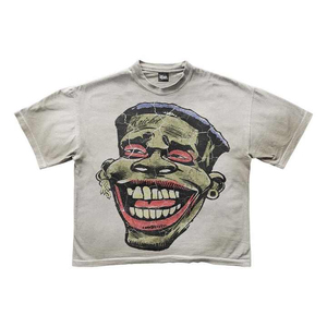 Camisetas Gráficas Personalizadas con Estampado DTG, Estilo Urbano, Corte Holgado, Lavado Ácido, Vintage para Hombre, 260 Gramos, 100% Algodón Tejido - Product Image 4