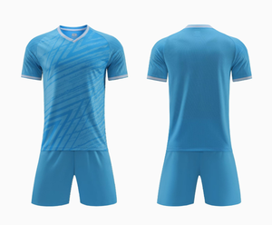Tenue de football imprimée respirante légère à manches courtes, vêtements de sport personnalisables avec nom d'équipe pour usage actif et entraînement sportif 100% - Product Image 5