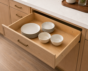 Installation de bricolage rapide et facile Tiroirs de panier en bois entièrement assemblés pour armoires de cuisine Organisateur coulissant - Product Image 3