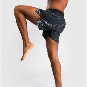 Shorts d'entraînement MMA personnalisés pour femmes, séchage rapide, haute élasticité, respirants, avec cordon de serrage croisé et taille haute – OEM - Product Image 2