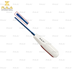 Élévateurs de racine luxatifs pour extraction dentaire et chirurgie buccale, manche en plastique, 8 pièces, élévateur de racine apicale, pointes bleues revêtues de titane - Product Image 2