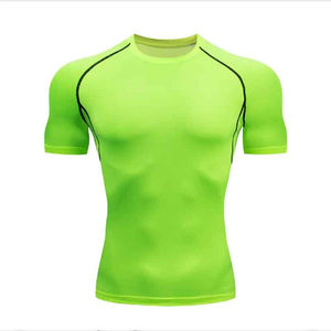 Camiseta Deportiva de Compresión para Hombre, Nueva, de la Mejor Marca, la Más Popular, OEM, Elegante, Transpirable, Diseño Más Fabricado - Product Image 3