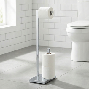 SALE EBay Wholesale Taiwan Home Storage Furniture Modern Stainless Steel Bathroom Toilet Tissue Rack <b>Stand</b> No <b>Drilling</b> Required - Product Image 1