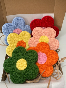 ที่รองแก้วขนสัตว์แบบเข็มเจาะทำด้วยมือสำหรับโต๊ะกาแฟของคุณ - Product Image 6