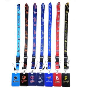 Lanière de cou en polyester tissé personnalisée style MLB pour carte d'identité, porte-badge durable pour événements sportifs et promotions - Product Image 2