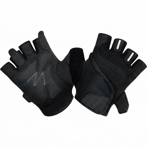 Guantes Deportivos de Medio Dedo Negros, Transpirables, con Malla, Absorbentes de Impactos, para Gimnasio, para Hombres y Mujeres - Product Image 2