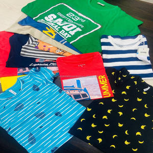 Ropa de Bebé al por Mayor, Marcas Reconocidas, Excedentes y Sobrantes, Prendas de Manga Corta con Cuello Redondo para Niños y Niñas de Bangladesh, para Niños de Todas las Edades - Product Image 4