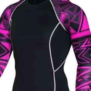 Nueva Camiseta de Compresión Personalizada para Hombre, Manga Larga, Transpirable, de Secado Rápido, para MMA y BJJ, de Poliéster/Nailon, al por Mayor - Product Image 4