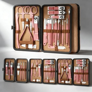 Ensemble de coupe-ongles professionnels durables en acier inoxydable, 7/16/24 pièces, lame incurvée pour pédicures, coupe des ongles des orteils/des doigts - Product Image 1